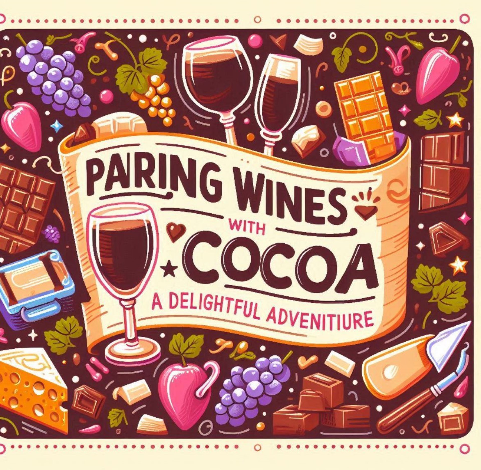 Cata de barras de chocolate y maridaje con vino