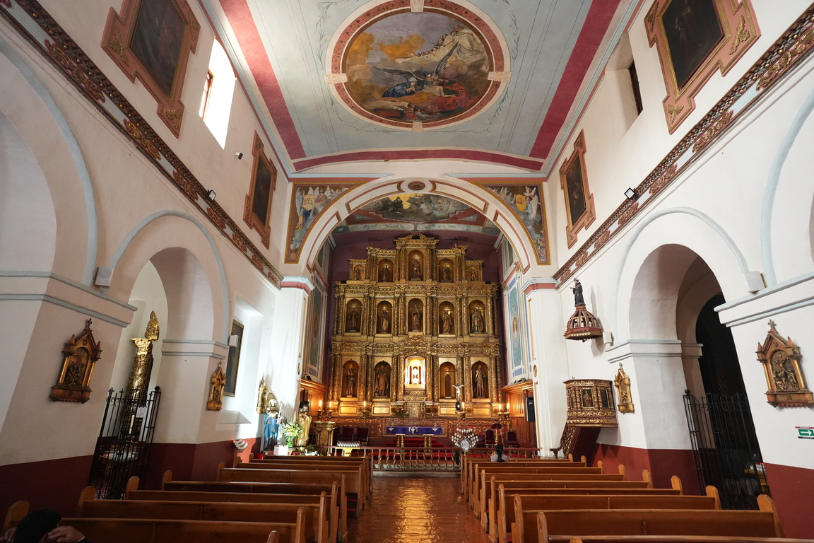 Interior de la Iglesia Nuestra Señora de La Candelaria. Foto: Juan Camilo Díaz - Archivo IDT